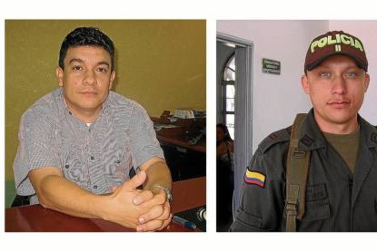 Presbítero Roque Julio García, párroco de la Concatedral Nuestra Señora del Socorro, Julio Martínez Molina, coordinador Universidad Industrial de Santander Sede Socorro, Teniente José Fernando León Agudelo, comandante de la Estación de Policía Socorro (Foto: / VANGUARDIA LIBERAL)