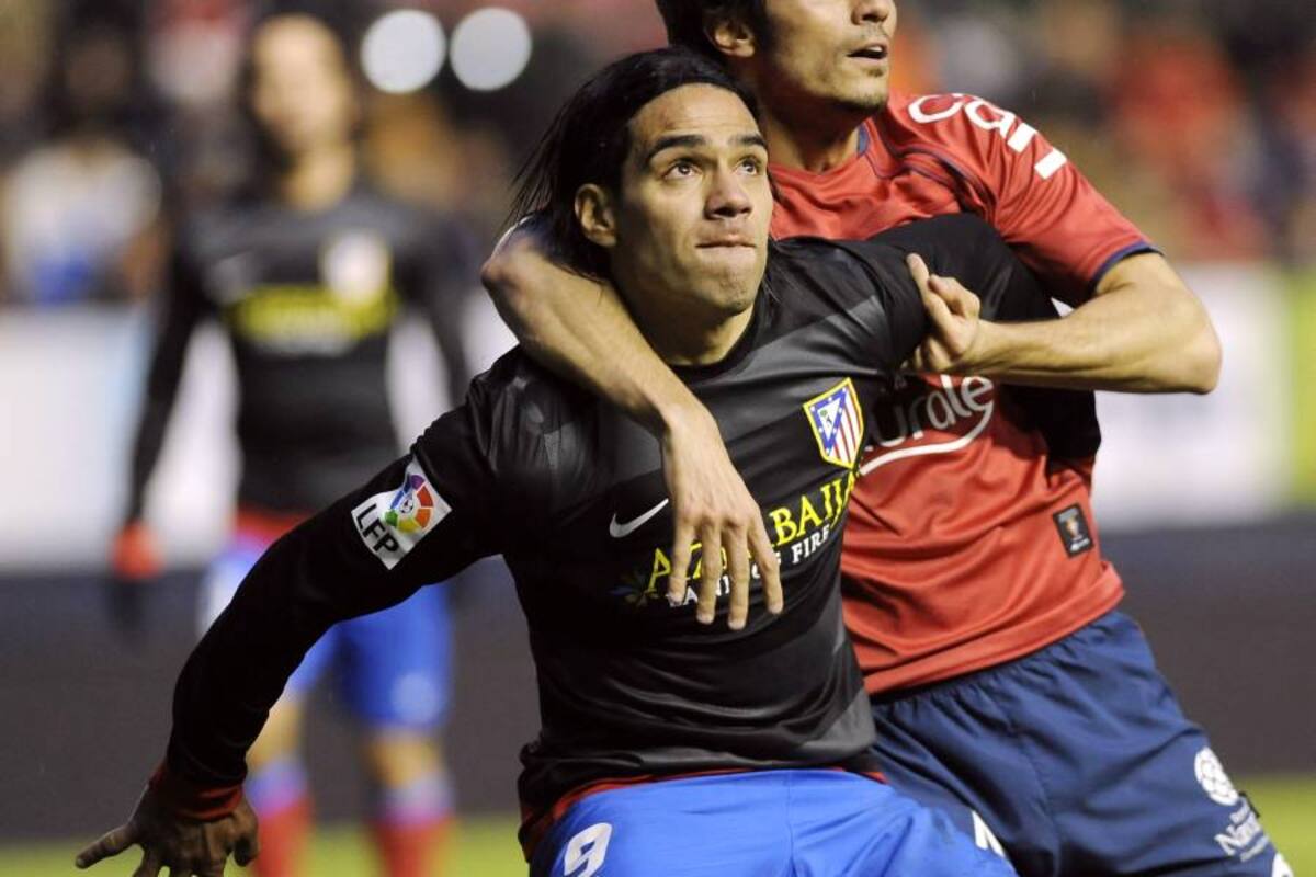 Falcao: "No hablo de futuro, vivo de la actualidad" (Foto: Afp - Rafa Rivas / VANGUARDIA LIBERAL)