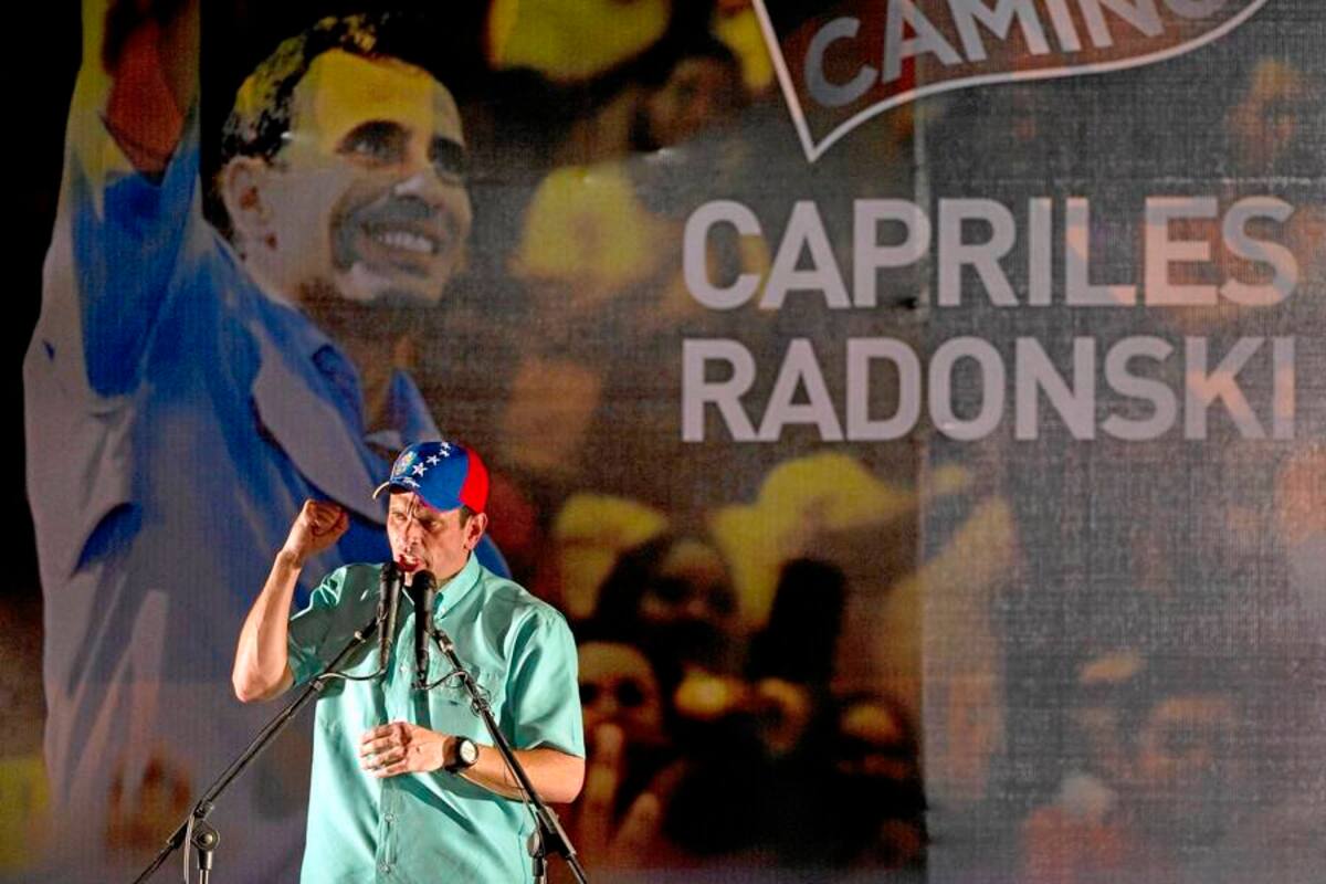 El nuevo líder opositor venezolano le desea a Chávez una "larga vida" (Foto: Afp/VanguardiaLiberal)