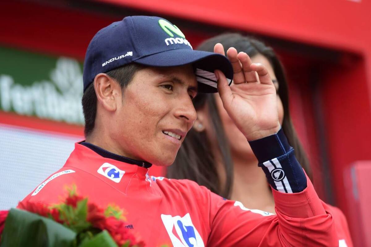 Nairo continúa líder de la Vuelta a España. (Foto: AFP/VANGUARDIA LIBERAL)