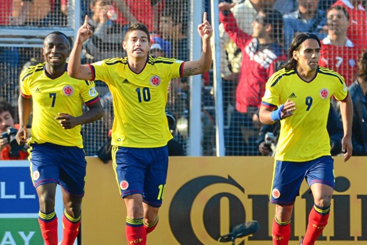 Vea los goles del triunfo de Colombia 3-1 ante Chile (Foto: AFP / VANGUARDIA LIBERAL)
