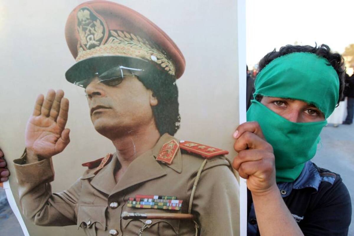 "Gadafi ha muerto a manos de los rebeldes", dijo Ghoga en la rueda de prensa. (Foto: Efe/ VANGUARDIA LIBERAL)