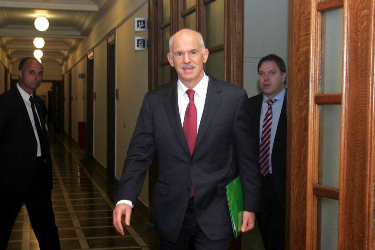 Papandréu anuncia un Gobierno de unidad nacional para "permanecer en el euro" (Foto: Archivo/VANGUARDIA LIBERAL)