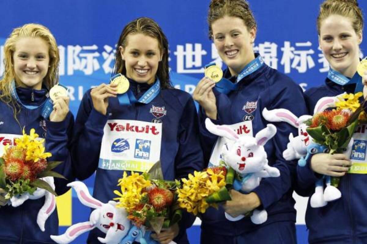 Estados Unidos se lleva el oro en 4x200m relevos en el Mundial de Shanghai.(Foto: Efe / VANGUARDIA LIBERAL)