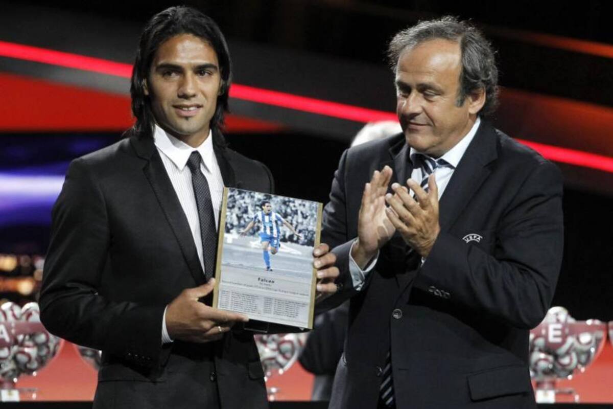 Falcao fue la estrella del sorteo en la Liga Europa (Foto: Efe / VANGUARDIA LIBERAL)