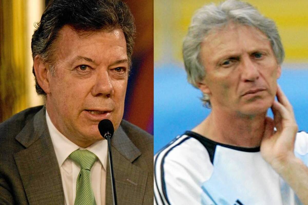 Santos da la bienvenida a José Pekerman, nuevo técnico de la Selección Colombia (Foto: Archivo/VANGUARDIA LIBERAL)