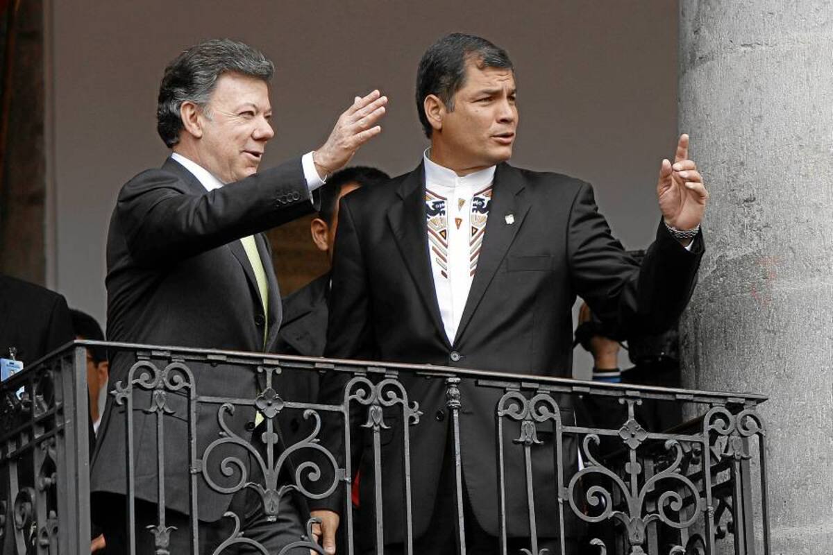 Correa y Santos, con sus gabinetes de ministros, se reunirán en mayo (Foto: Archivo/VANGUARDIA LIBERAL)