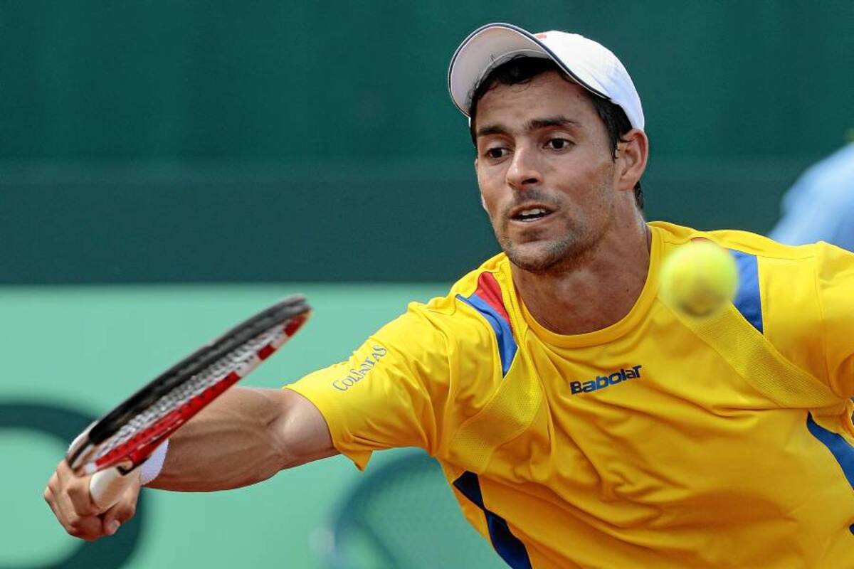 Giraldo celebra con mesura la victoria ante Falla (Foto: Archivo/VANGUARDIA LIBERAL)