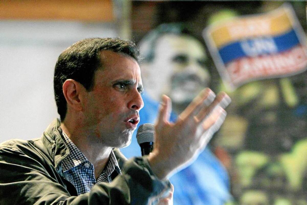 Capriles dice que Venezuela necesita un presidente "a tiempo completo" (Foto: Efe/VanguardiaLiberal)