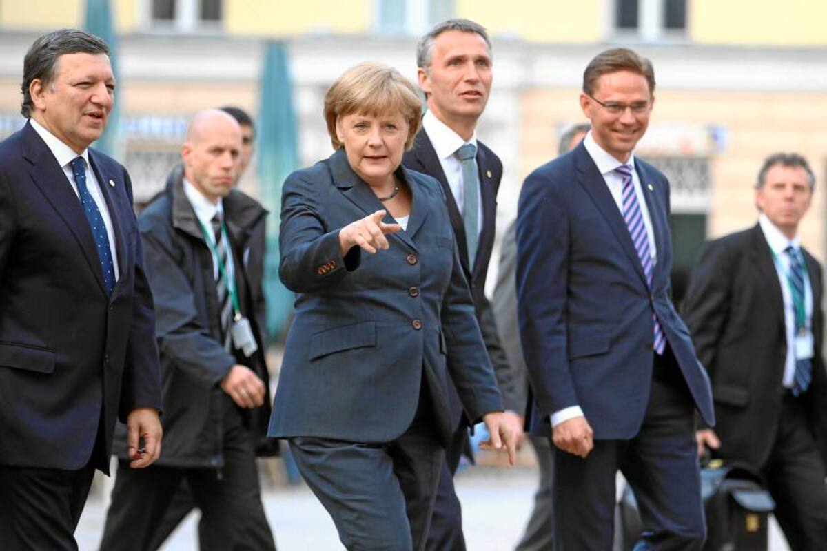 Manifestación en España contra la visita de Angela Merkel (Foto: Archivo/VANGUARDIA LIBERAL)