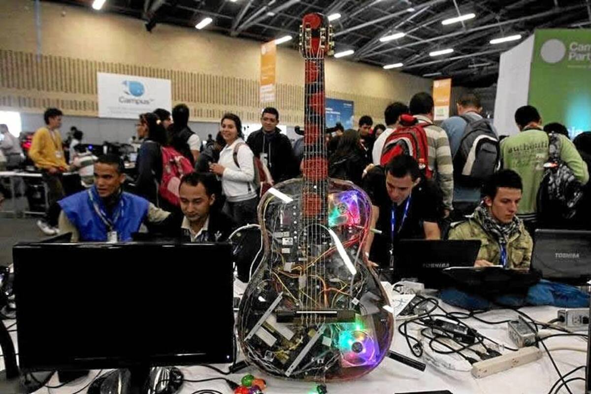 El Campus Party Colombia reúne a 5.000 entusiastas de la tecnología (Foto: AFP/VANGUARDIA LIBERAL)