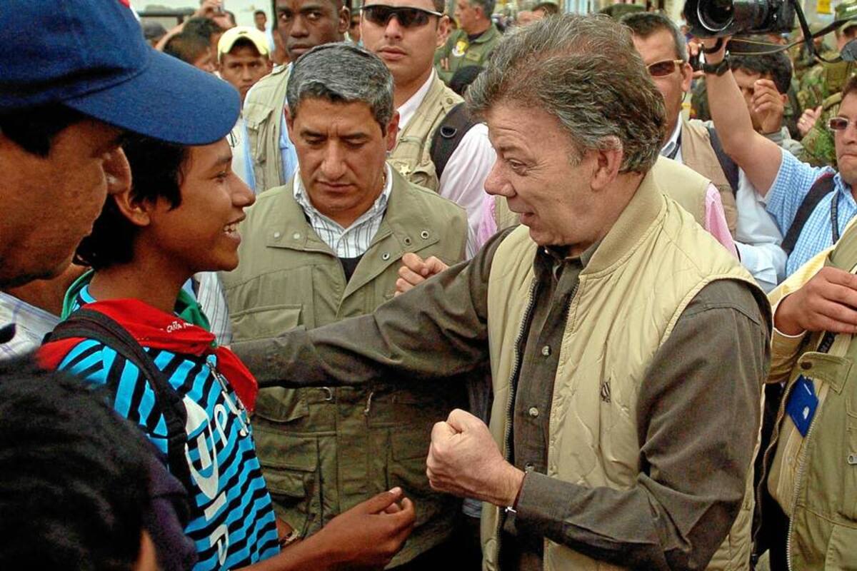 Santos agradece el interés de la ONU por el diálogo con indígenas (Foto: Colprensa/VANGUARDIA LIBERAL)
