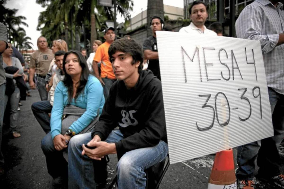 Algunos retrasos en la apertura de colegios electorales en Venezuela (Foto: EFE/VANGUARDIA LIBERAL)