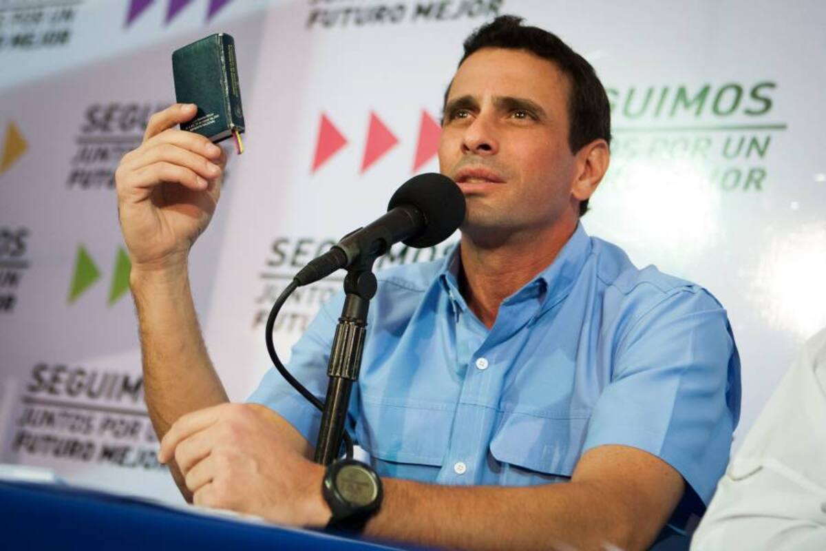 Capriles expresa su solidaridad y pide la unidad de los venezolanos (Foto: Archivo/VANGUARDIA LIBERAL)