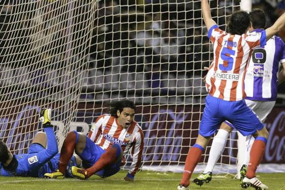 Falcao marcó en el triunfo del Atlético ante el Valladolid (Foto: EFE/VANGUARDIA LIBERAL)