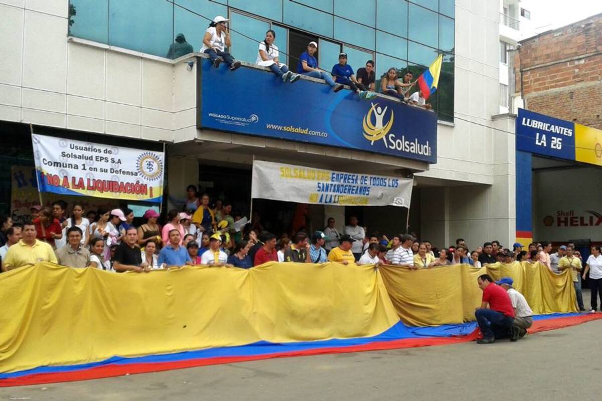 Por segunda ocasión, liquidador de Solsalud no pudo ingresar a la EPS (Foto: MILTON VELOSA/VANGUARDIA LIBERAL)