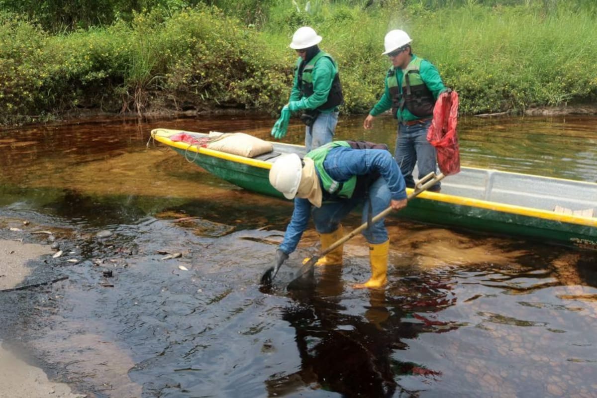 Procuraduría citó a Ecopetrol, Minambiente y la Anla por derrame de crudo en Santander (Foto: Fabián Hernández /VANGUARDIA LIBERAL)