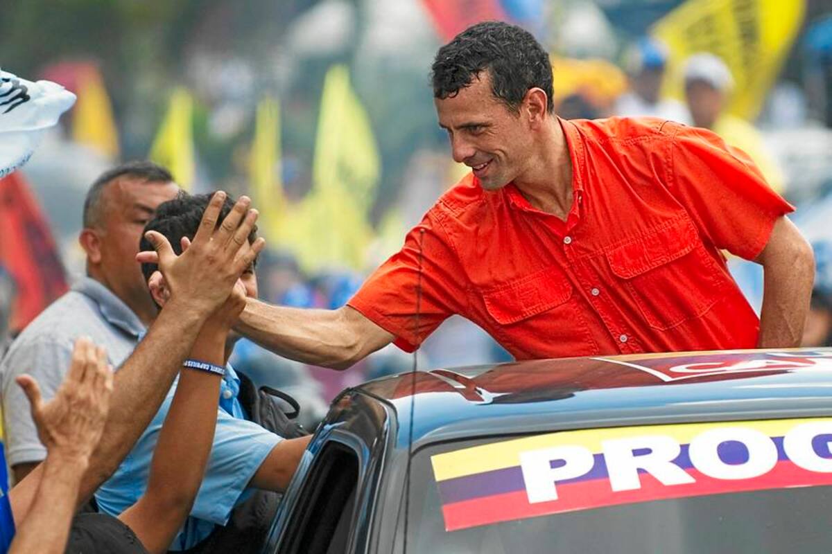 Capriles recorre Caracas de punta a punta con su proyecto de cambio (Foto: Afp/ VANGUARDIA LIBERAL)
