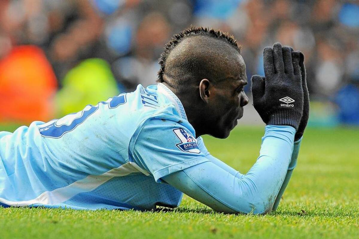 Mario Balotelli tiene todavía un futuro en el Manchester City: Mancini (Foto: Afp/VanguardiaLiberal)