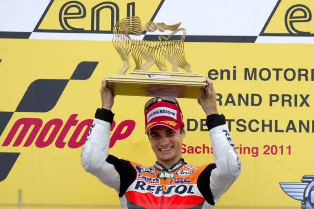 El español Dani Pedrosa se lleva el Gran Premio de Alemania de MotoGP.(Foto: Afp/VANGUARDIA LIBERAL)