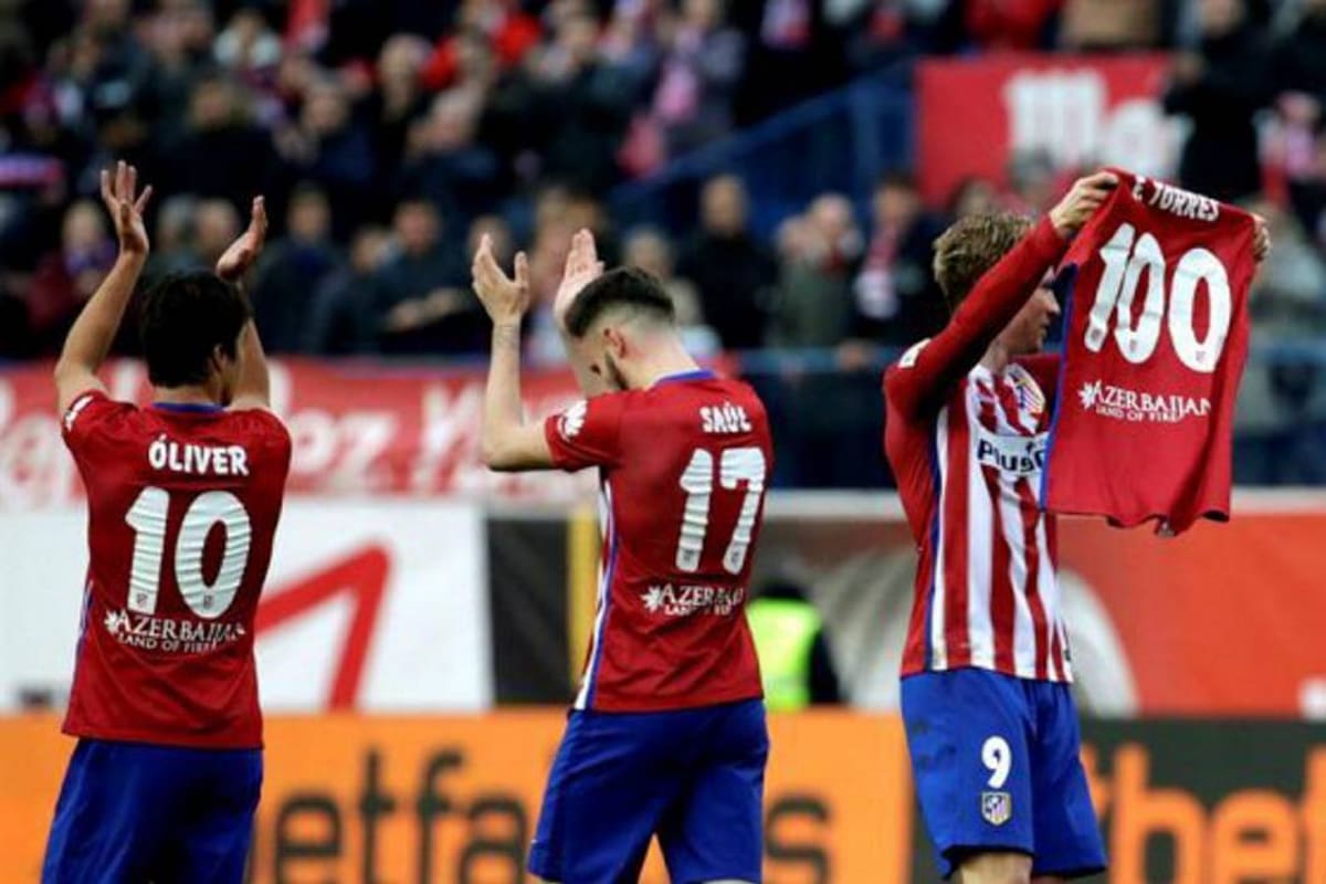 Fernando Torres marcó su gol 100 con el Atlético de Madrid (Foto: EFE / VANGUARDIA LIBERAL)