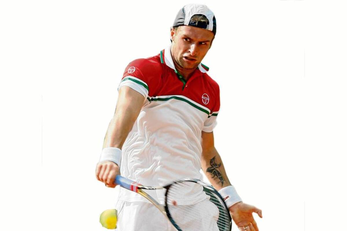 Adrián Ungur de Rumania logró su boleto a la final del Challenger ATP Tour Seguros Bolívar Open de Bucaramanga al derrotar en un apretadísimo partido al italiano Paolo Lorenzi. (Foto: César Flórez – VANGUARDIA LIBERAL)