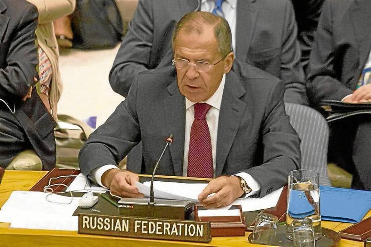El canciller ruso dijo en la ONU que todavía es posible lograr una acción internacional coordinada en Siria, aunque la ciñó a sus principios de un alto el fuego que abra la puerta a un diálogo interno. (Foto: AFP / VANGUARDIA LIBERAL)