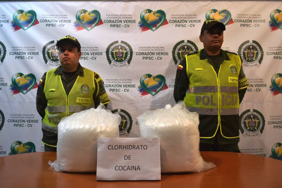 Incautan 50 kilos de clorhidrato de cocaína en Santander (Foto: Suministrada/ VANGUARDIA LIBERAL)