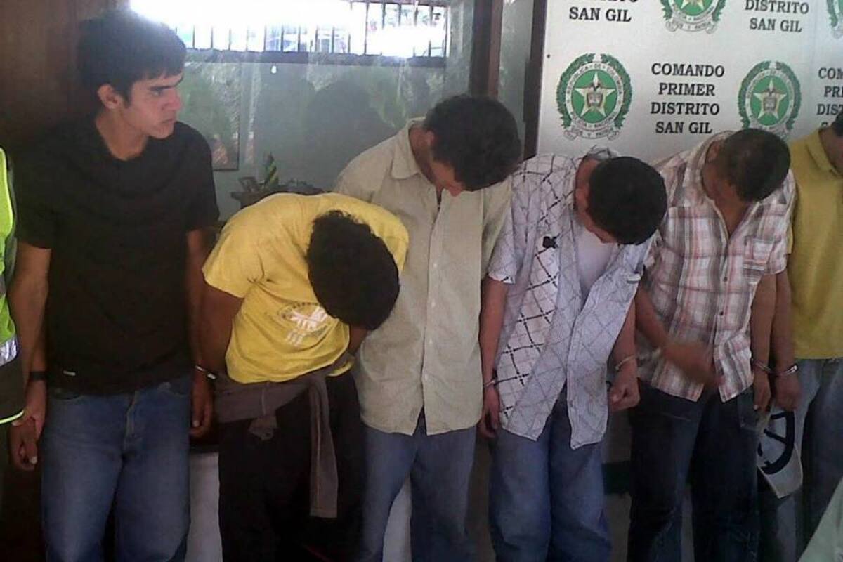 Capturados integrantes de ‘Los Capaburros’ banda dedicada al microtráfico (Foto: Suministrada/VANGUARDIA LIBERAL)