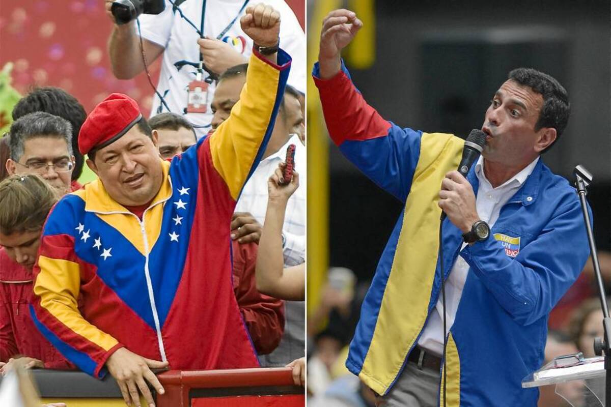 Chávez y Capriles derrochan optimismo en las primeras horas de la votación (Foto: Archivo/VANGUARDIA LIBERAL)