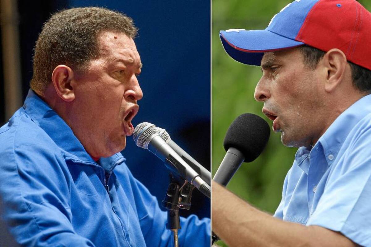 Chávez y Capriles dijeron que respetarán los resultados de las elecciones (Foto: Archivo/VANGUARDIA LIBERAL)