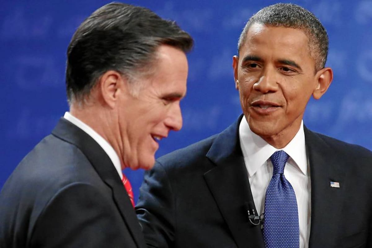 Obama acusa a Romney de mentir durante primer debate entre ambos (Foto: AFP / VANGUARDIA LIBERAL)