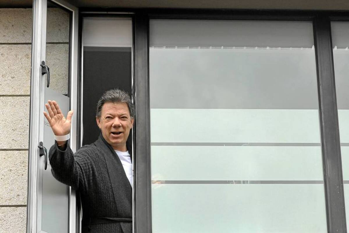 Presidente Juan Manuel Santos será dado de alta este sábado (Foto: Colprensa/VANGUARDIA LIBERAL)