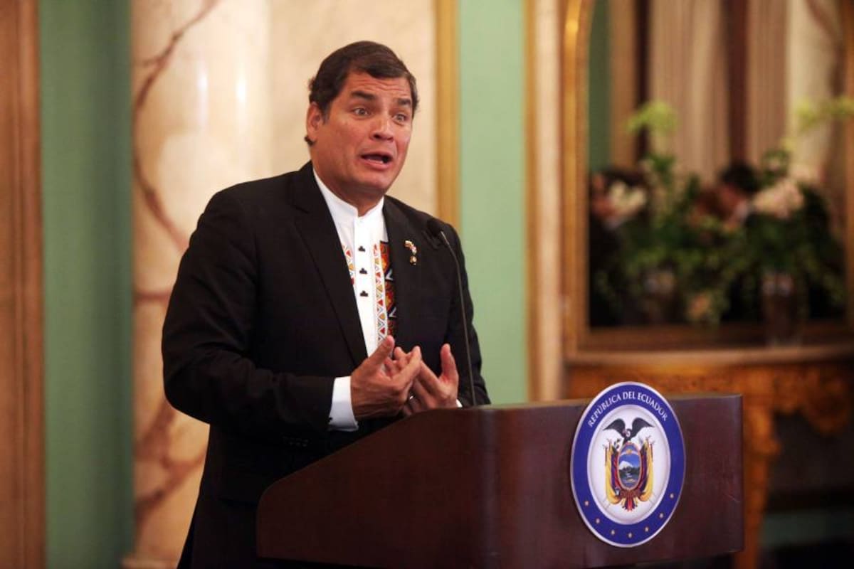Rafael Correa jura su mandato hasta el 2017 (Foto: Afp / VANGUARDIA LIBERAL)