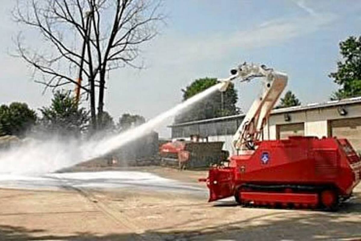 Croacia presenta robot bombero para combatir el fuego en áreas inaccesibles (Foto: Tomada de internet / VANGUARDIA LIBERAL)