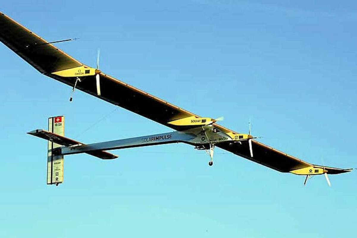 El avión Solar Impulse despegó rumbo a Marruecos vía Madrid (Foto: Tomado de Internet/ VANGUARDIA LIBERAL)