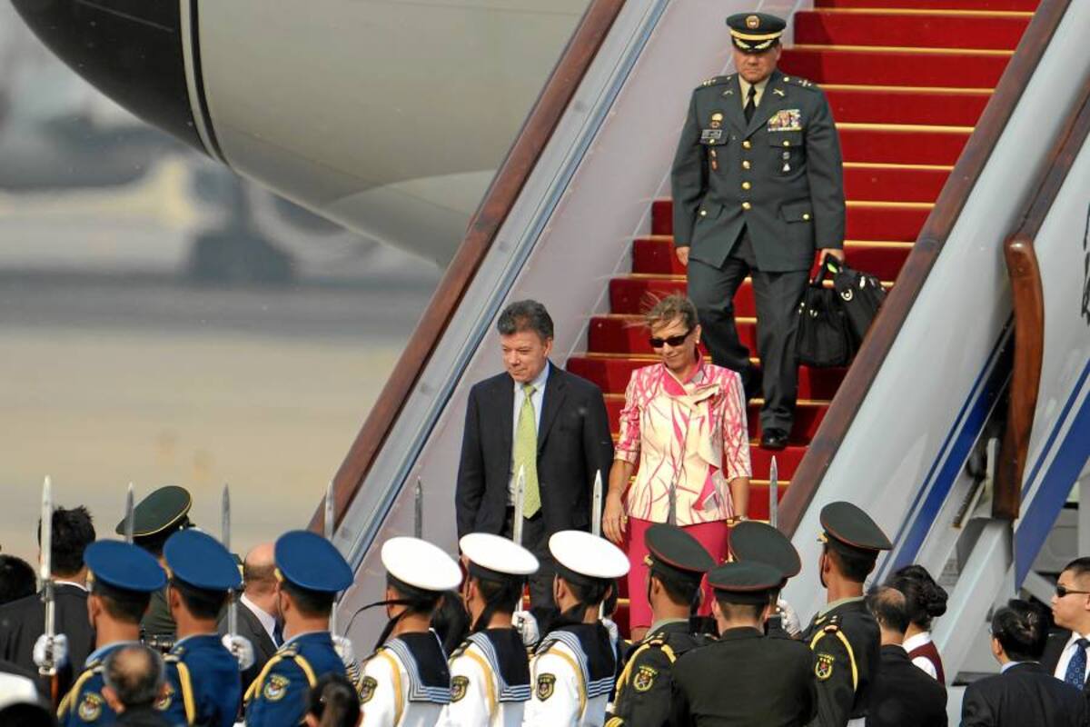 Santos llegó a China en busca de acuerdos económicos (Foto: AFP/VANGUARDIA LIBERAL)
