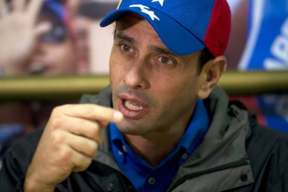 Capriles invita a adherirse a impugnación legal de las elecciones (Foto: Archivo/VanguardiaLiberal)