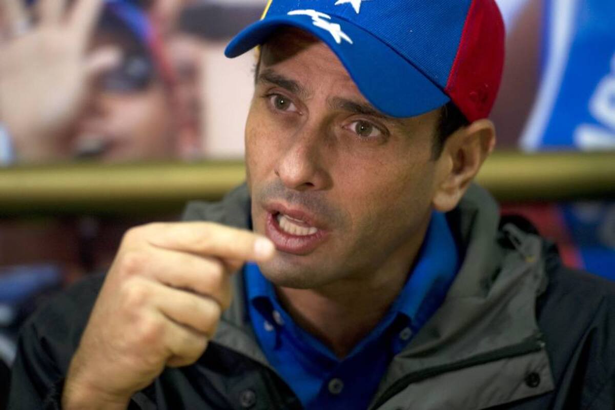 Capriles: “El oficialista dejó al descubierto lo podrido del Gobierno” (Foto: Archivo/VANGUARDIA LIBERAL)