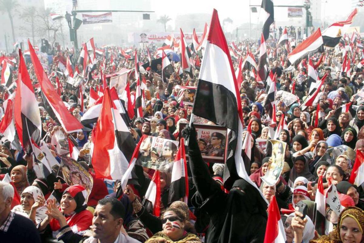 Manifestaciones rivales en El Cairo por aniversario de revuelta contra Mubarak (Foto: AFP / VANGUARDIA LIBERAL)