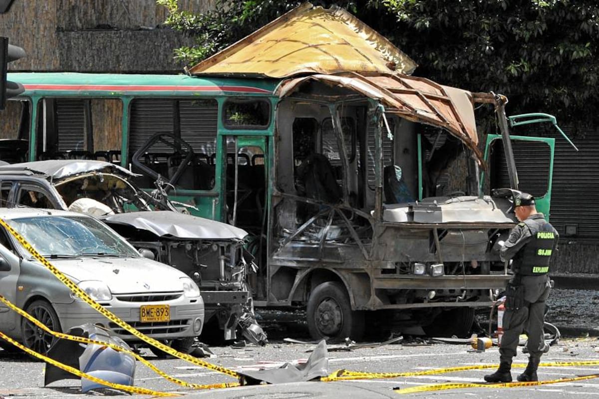 Así es una bomba lapa, la que se uso para atentar contra Londoño (Foto: Colprensa/VANGUARDIA LIBERAL)
