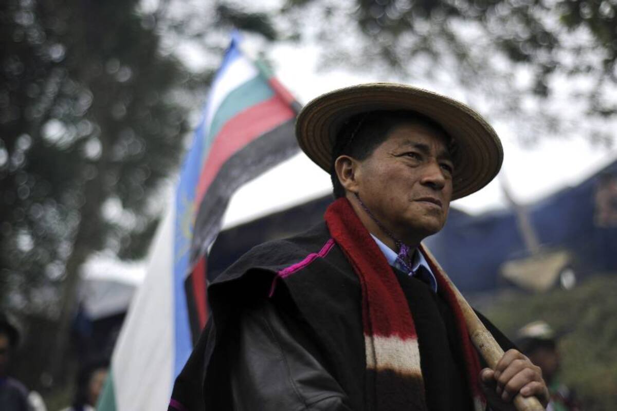 Es un acto temerario e irresponsable que un ministro de Defensa diga que en el Cauca hay alianzas entre comunidades indígenas y grupos guerrilleros. (Foto: Afp/ VANGUARDIA LIBERAL)