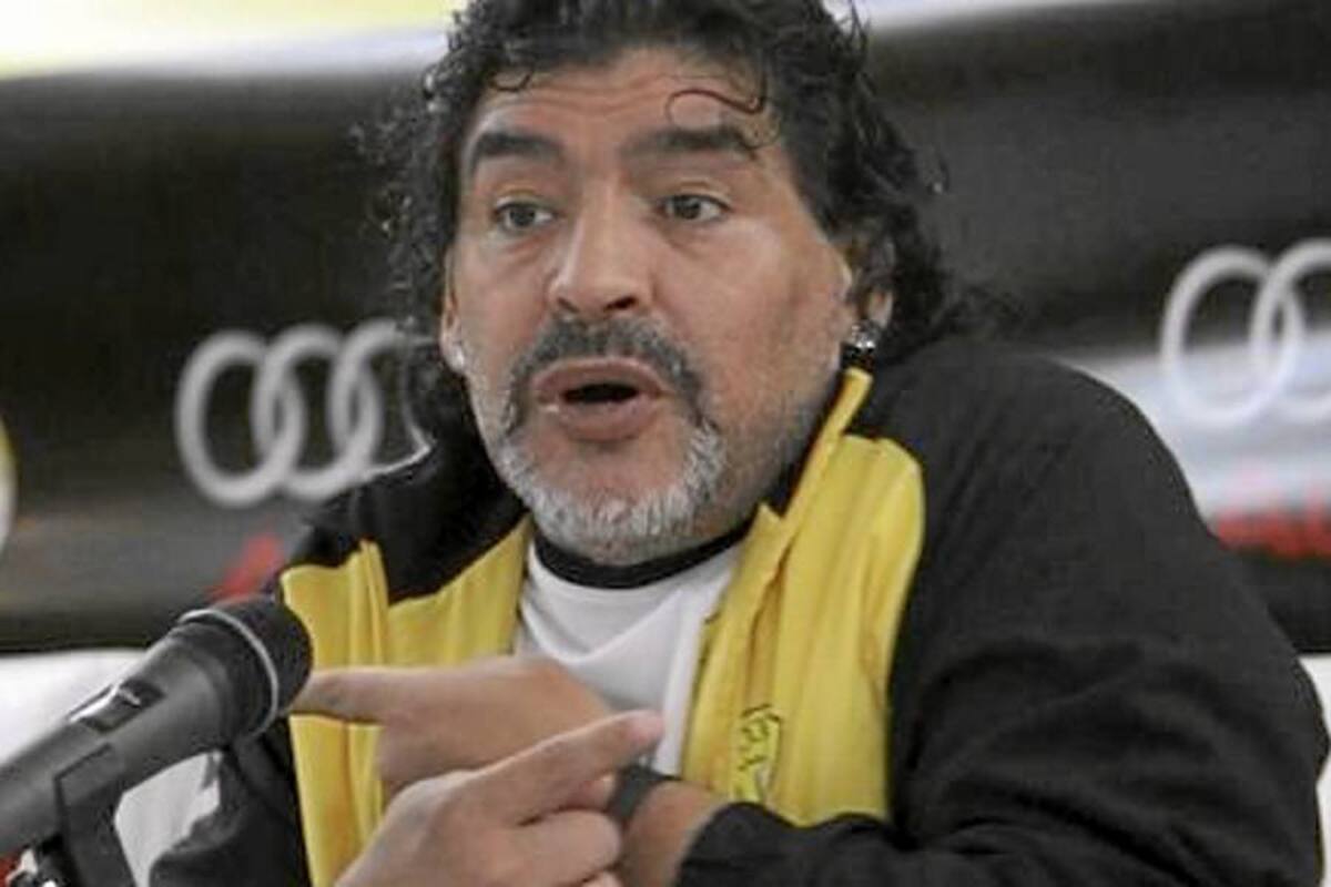 Miles de indios acuden a ver a Maradona en el sur de la India (Foto: Tomado de Internet/ VANGUARDIA LIBERAL)