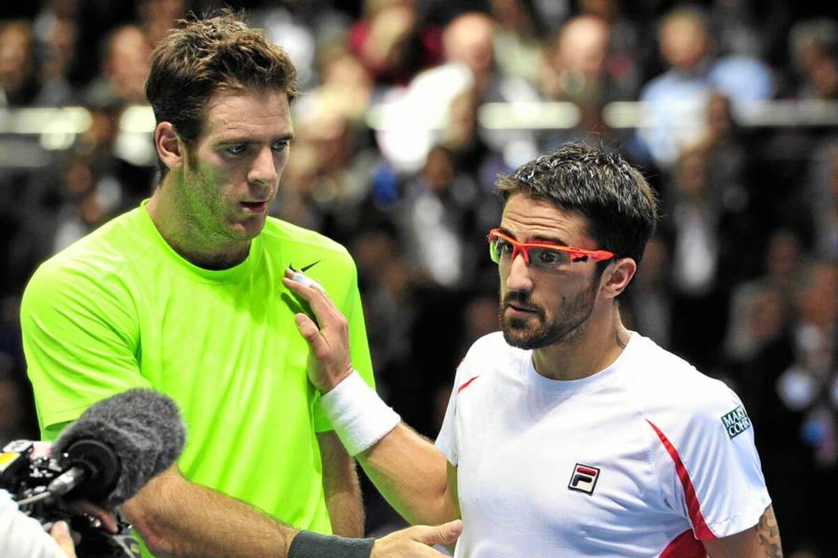 Juan Martín Del Potro derrota fácilmente a Janko Tipsarevic en el Masters (Foto: Afp/ VANGUARDIA LIBERAL)
