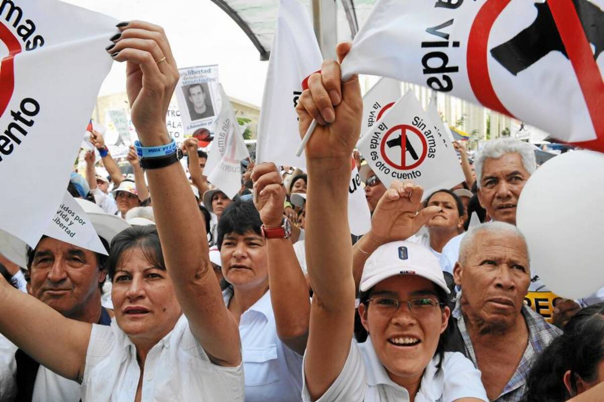 Convocan para el 11 de octubre una movilización nacional por la paz (Foto: Archivo/VANGUARDIA LIBERAL)