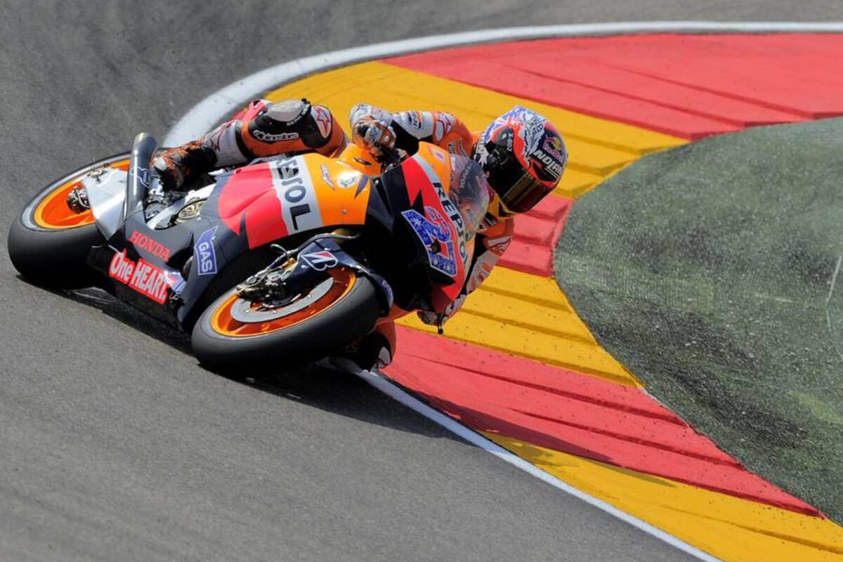 Stoner logra la 'pole' de MotoGP en Aragón por delante de Pedrosa (Foto: Efe / VANGUARDIA LIBERAL)