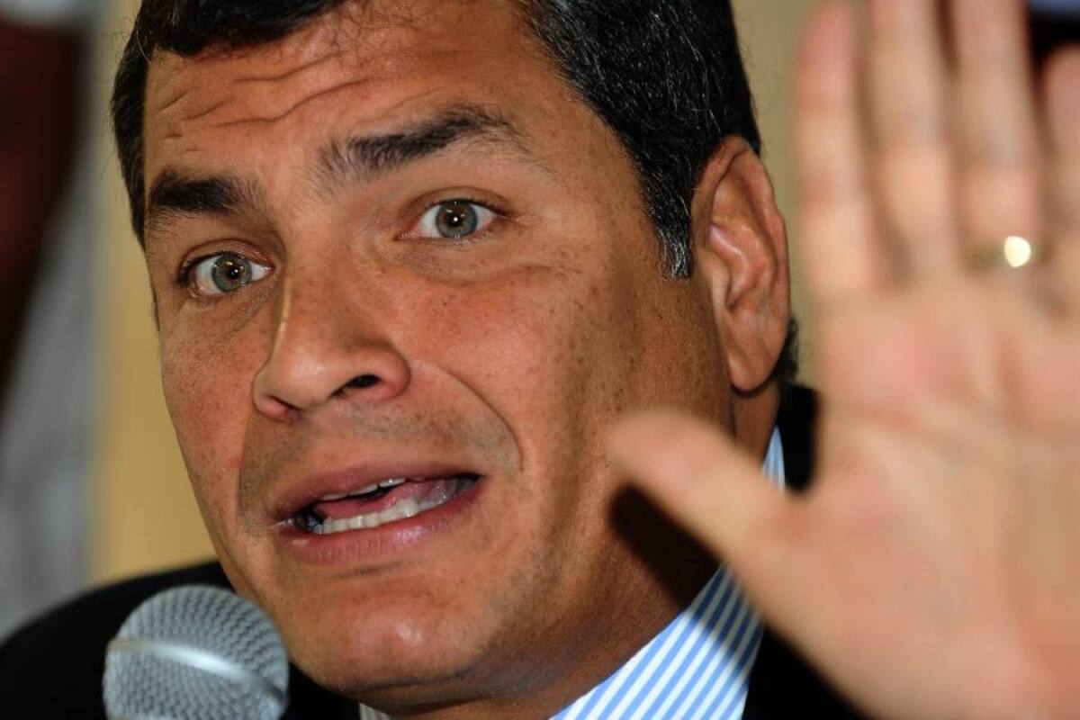 Correa entregará el martes a Martelly obras del ejército ecuatoriano en Haití. (Foto: Afp/ VANGUARDIA LIBERAL)