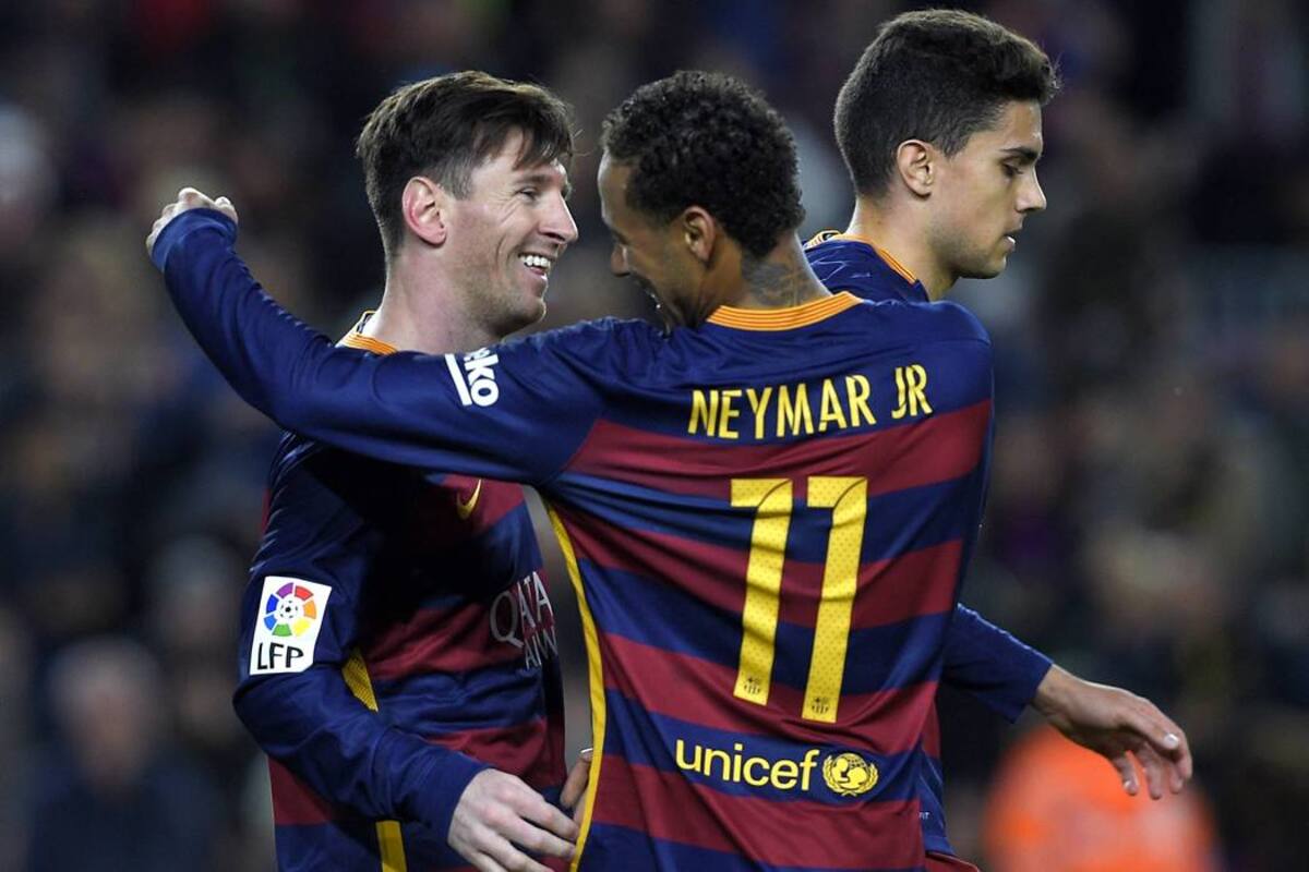 Messi, Suárez y Neymar se divierten y el Barcelona sigue goleando (Foto: AFP /VANGUARDIA LIBERAL)