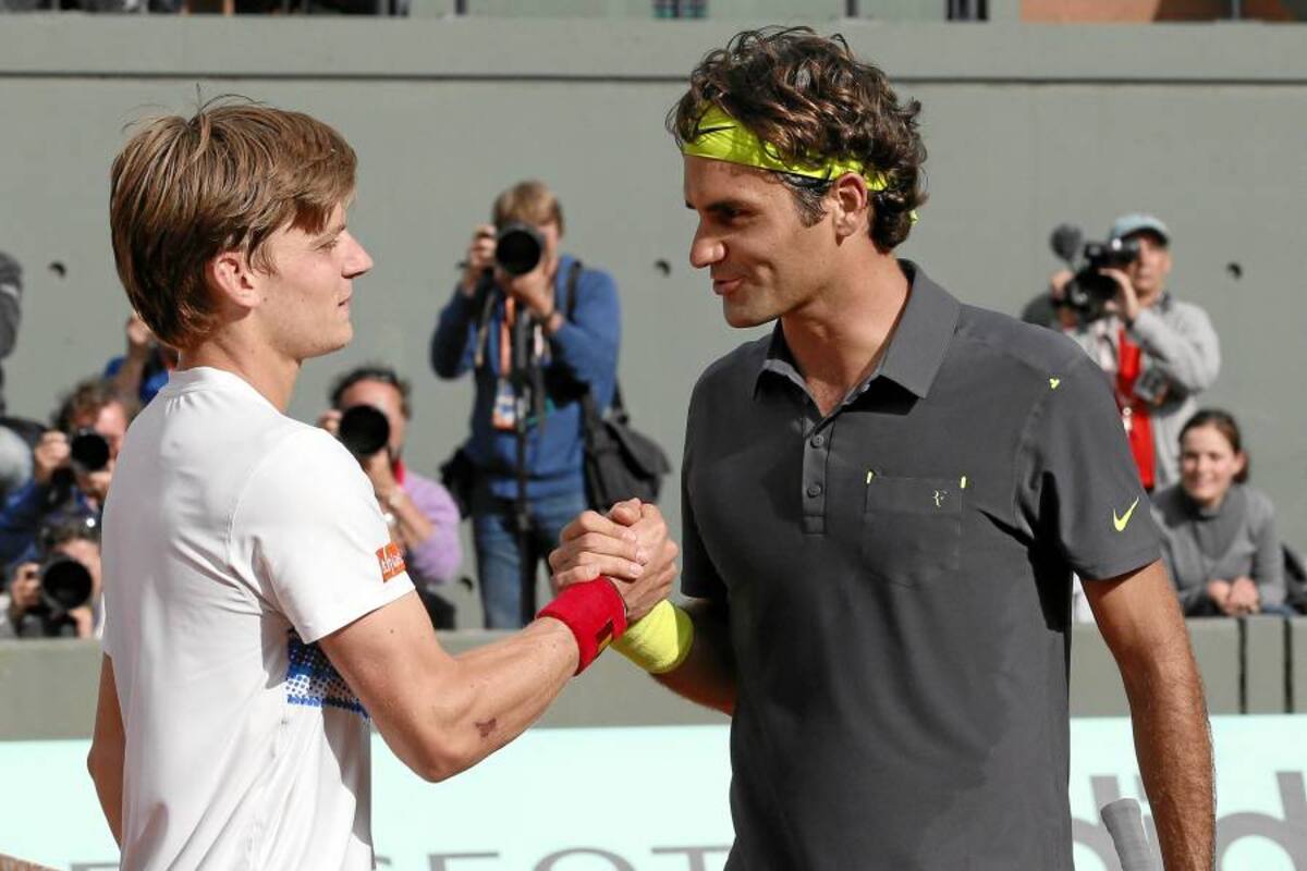 Federer sufre para ganarle a Goffin en París (Foto: Afp/ VANGUARDIA LIBERAL)