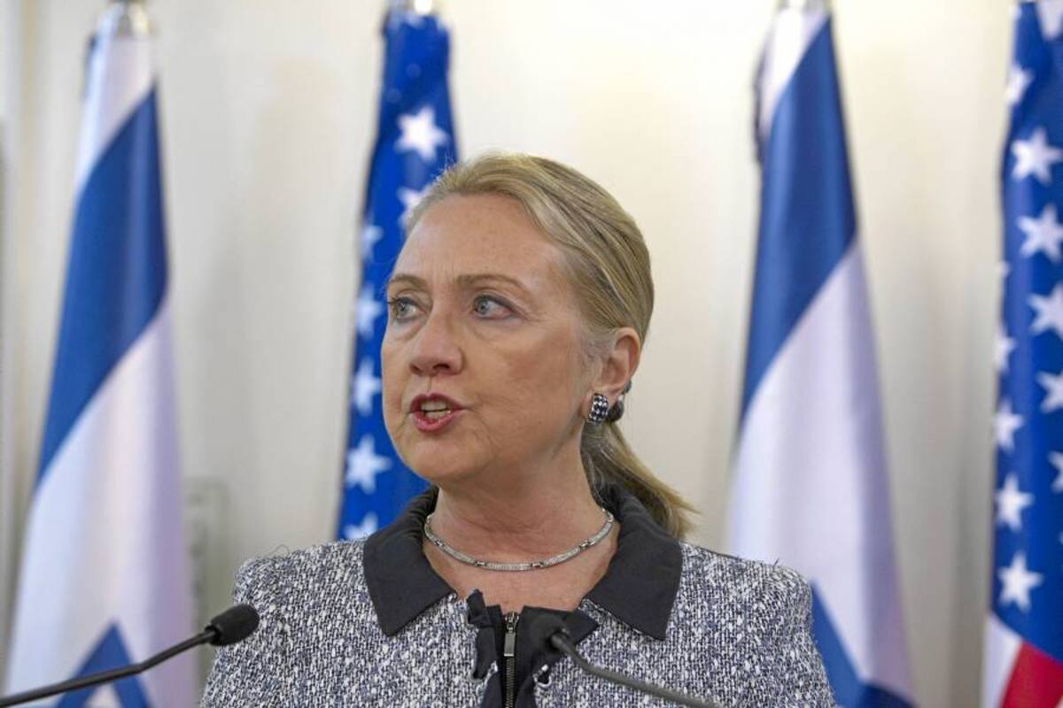 Clinton anunciará hoy en El Cairo un alto el fuego entre Israel y Hamás (Foto: Archivo/VANGUARDIA LIBERAL)